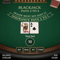 Casinia - Blackjack Table Game - Online Casino Netherlands